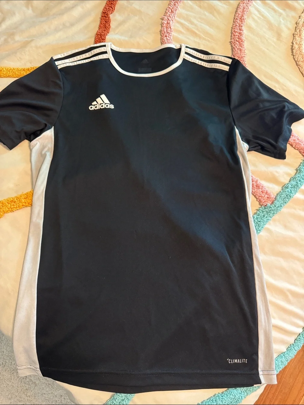 adidas Black & White Athletic Training Tee